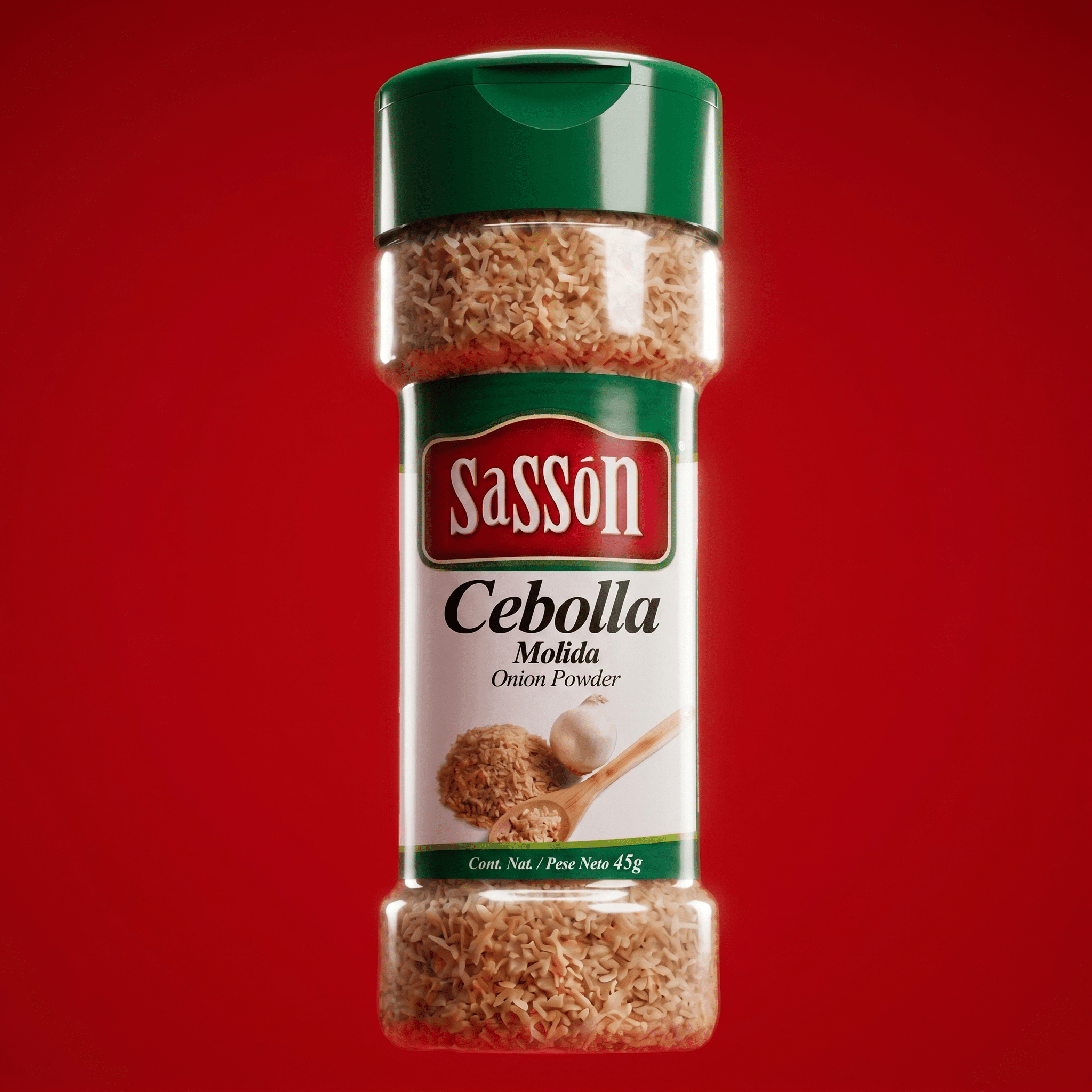 Sasson Pure Onion Powder 12x1.59 oz cebolla en polvo for Latin recipes, chicken, meats, rice, beans, soups, stews, sauces, and marinades