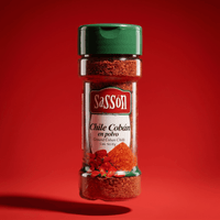 Sasson Coban Chili Powder 12x1.59 oz chile Cobán en polvo for pepian, hilachas, tamales, beans, stews, meats, salsas, and Latin recipes