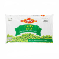 La Fe Green Peas 32 oz package, high-protein frozen green peas, authentic Latin food for quality meals.