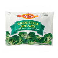 La Fe Broccoli Spears, nutritious frozen veggies for healthy meals, perfect for authentic Latin food lovers.