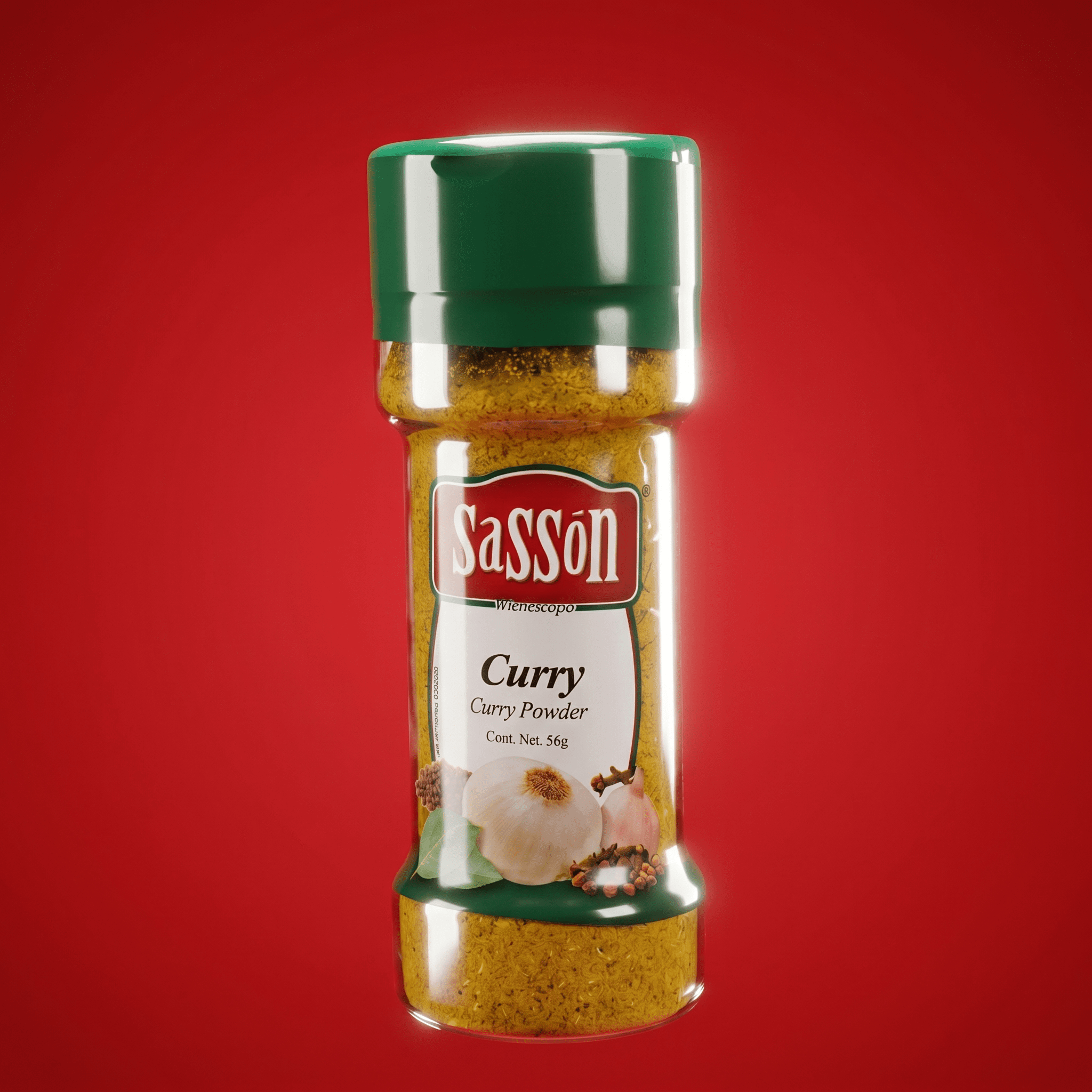 Sasson Curry Powder Seasoning 12x1.76 oz curry powder for chicken, rice, meats, soups, stews, vegetables, marinades, and Caribbean recipes