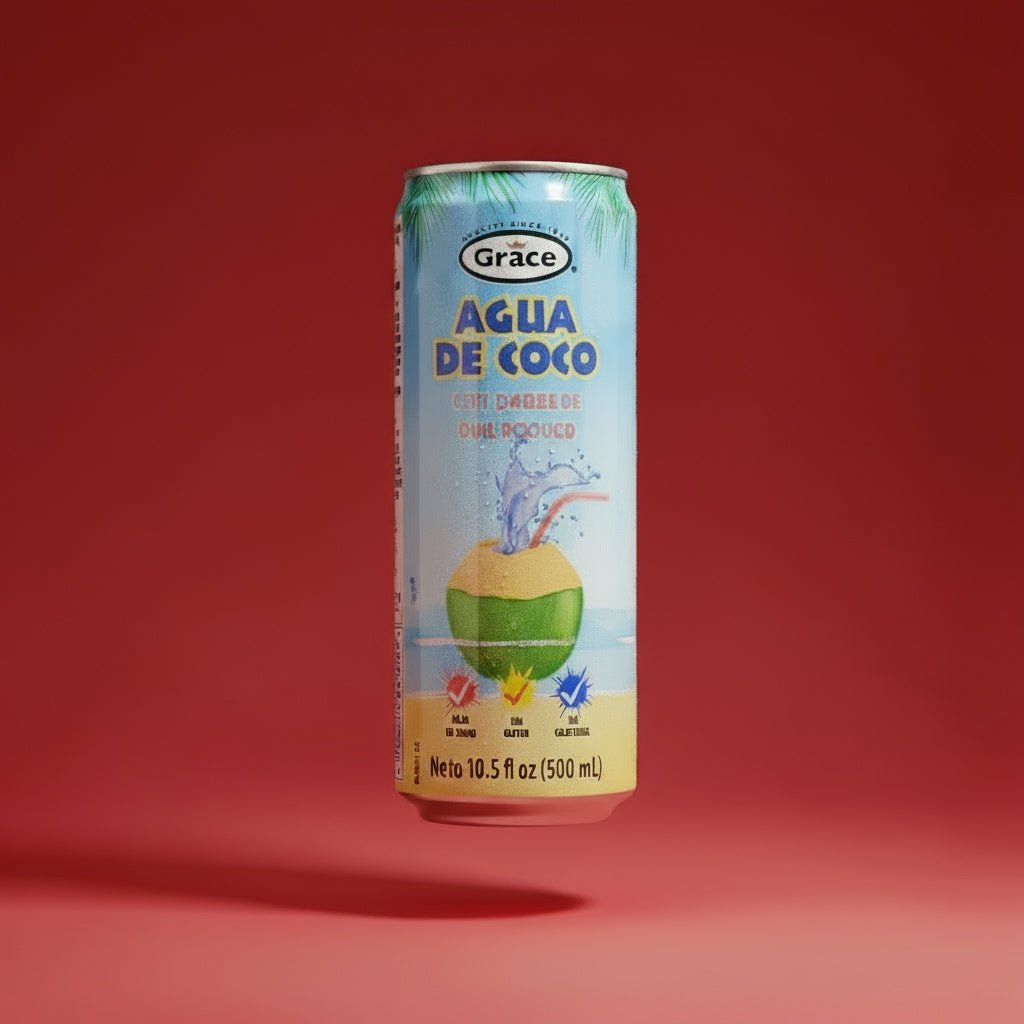 GR. COCONUT WATER W/PULP 24X500ML AL - La Fe Foods
