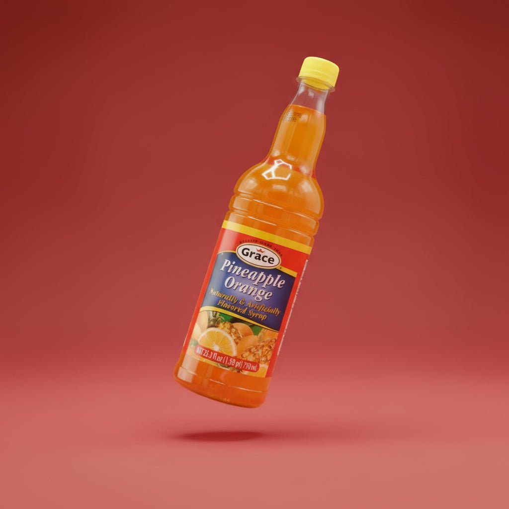 GRACE SYRUP PINE ORANGE 12x25.5 OZ PET - La Fe Foods