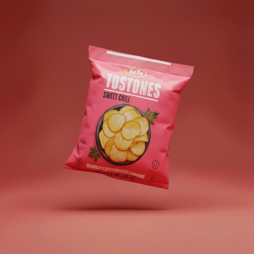 LA FE TOSTONES SWEET & CHILI 24X57G - La Fe Foods