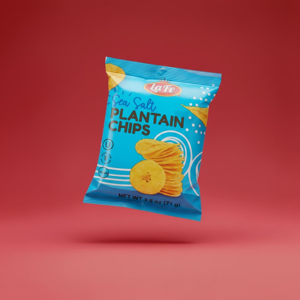 LA FE CHIPS PLANTAIN SALTED 24/2.5 OZ - La Fe Foods