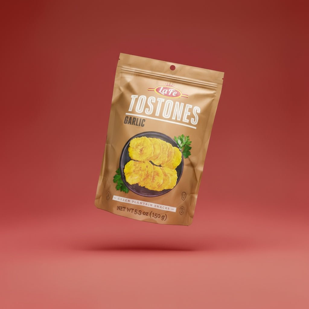 LA FE TOSTONES GARLIC 12X150G - La Fe Foods