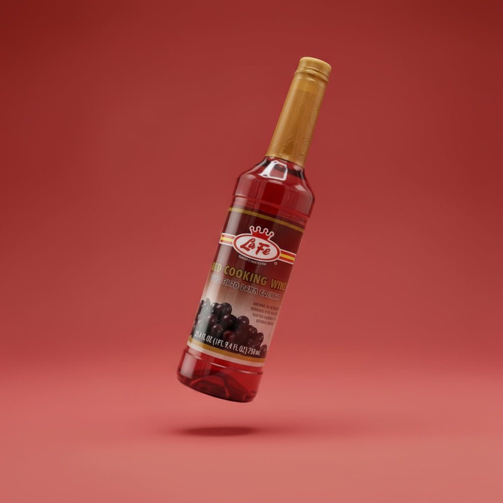 LA FE COOKING WINE RED 12/25.4 FL OZ - La Fe Foods