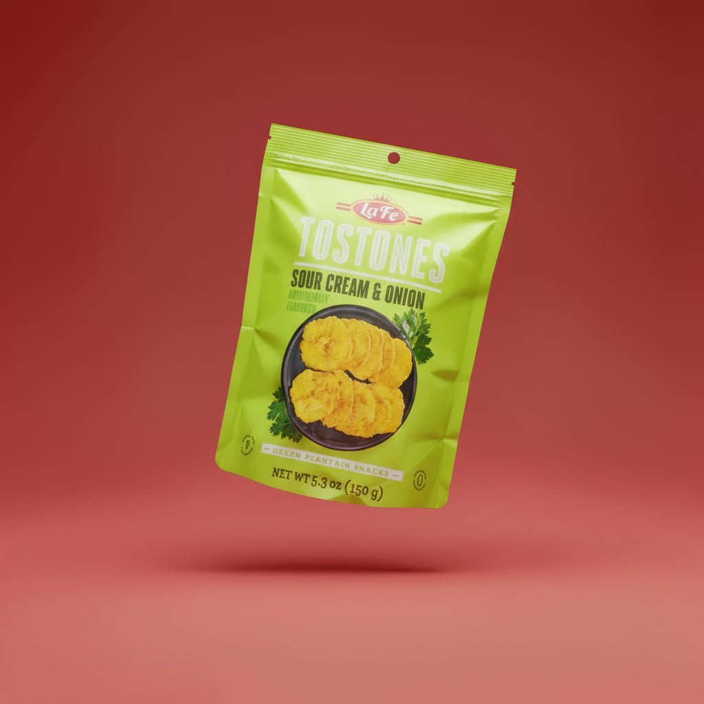 LA FE TOSTONES SOUR CREAM & ONION 12X150G - La Fe Foods