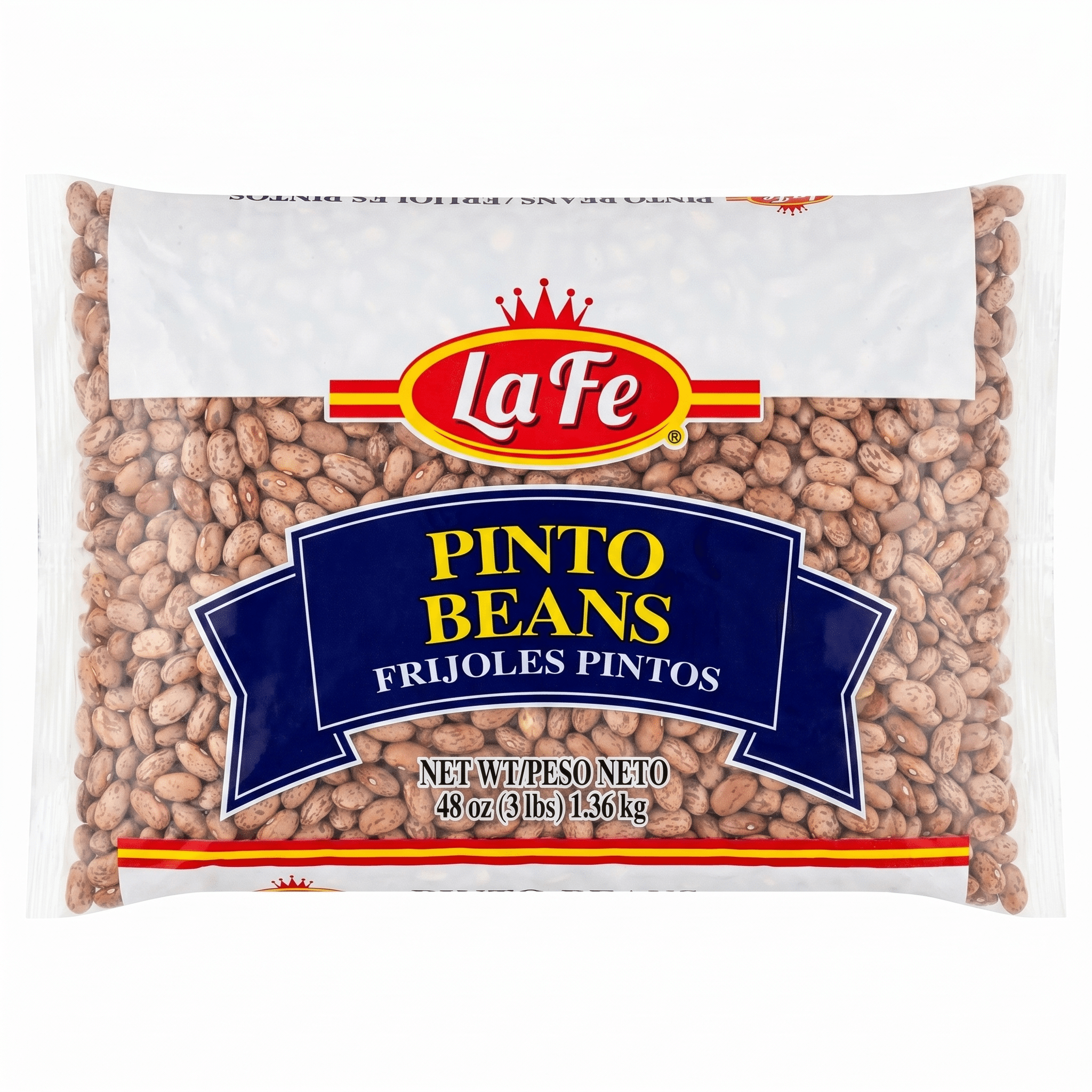 La Fe Dry Pinto Beans 6x3 LB - La Fe Foods