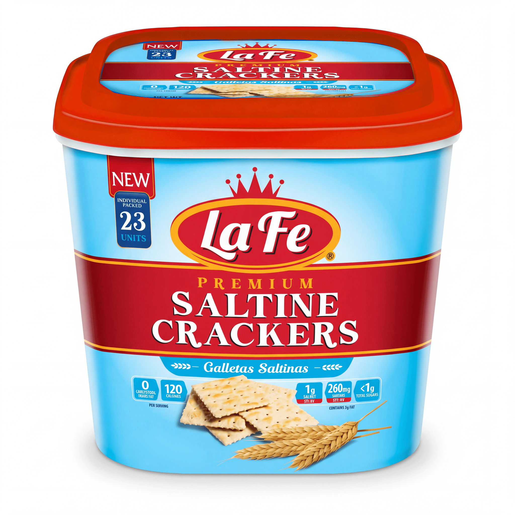 LAFE SALTINE CRACKER 12/19oz - La Fe Foods