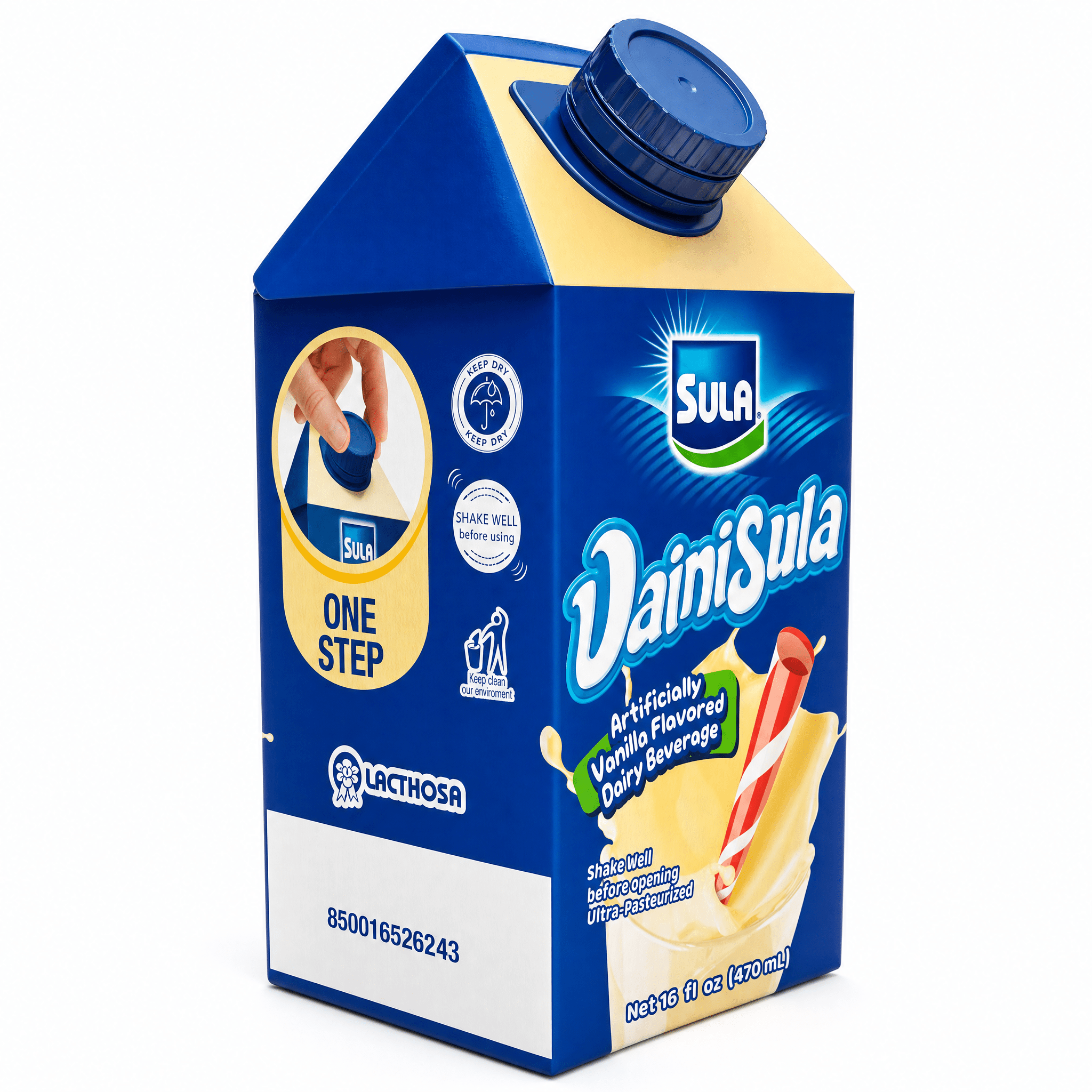 SULA VANILLA DAIRY BEV. TETRA 12X470ML - La Fe Foods