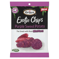 GRACE EXOTIC CHIPS - SWEET POTATO 12x75G - La Fe Foods