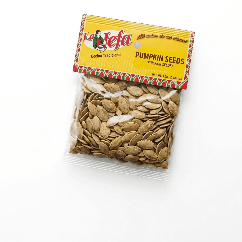 LA JEFA SEMILLAS DE CALABAZA ENT 12/2 oz - La Fe Foods