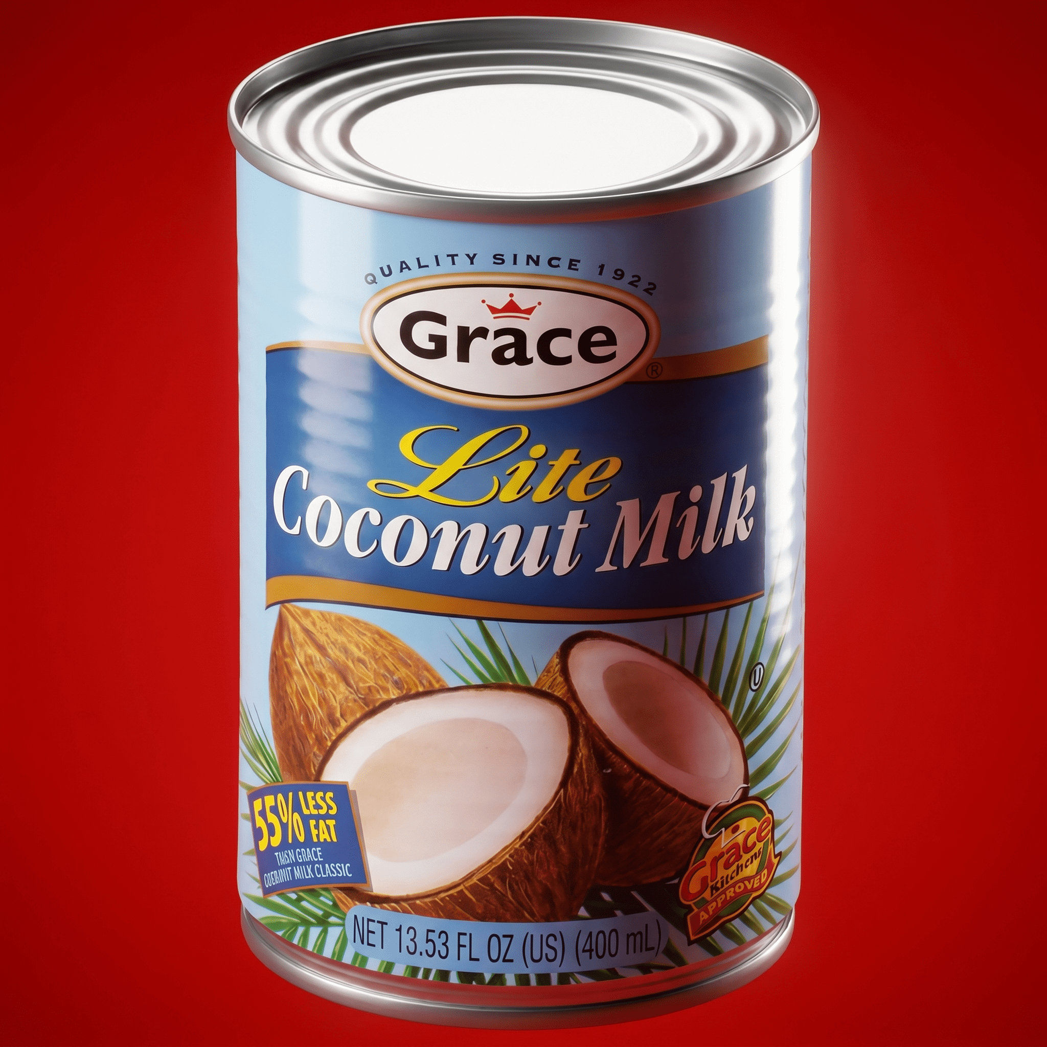 GR. COCONUT MILK LITE (8 - 10%) 24X400ml - La Fe Foods