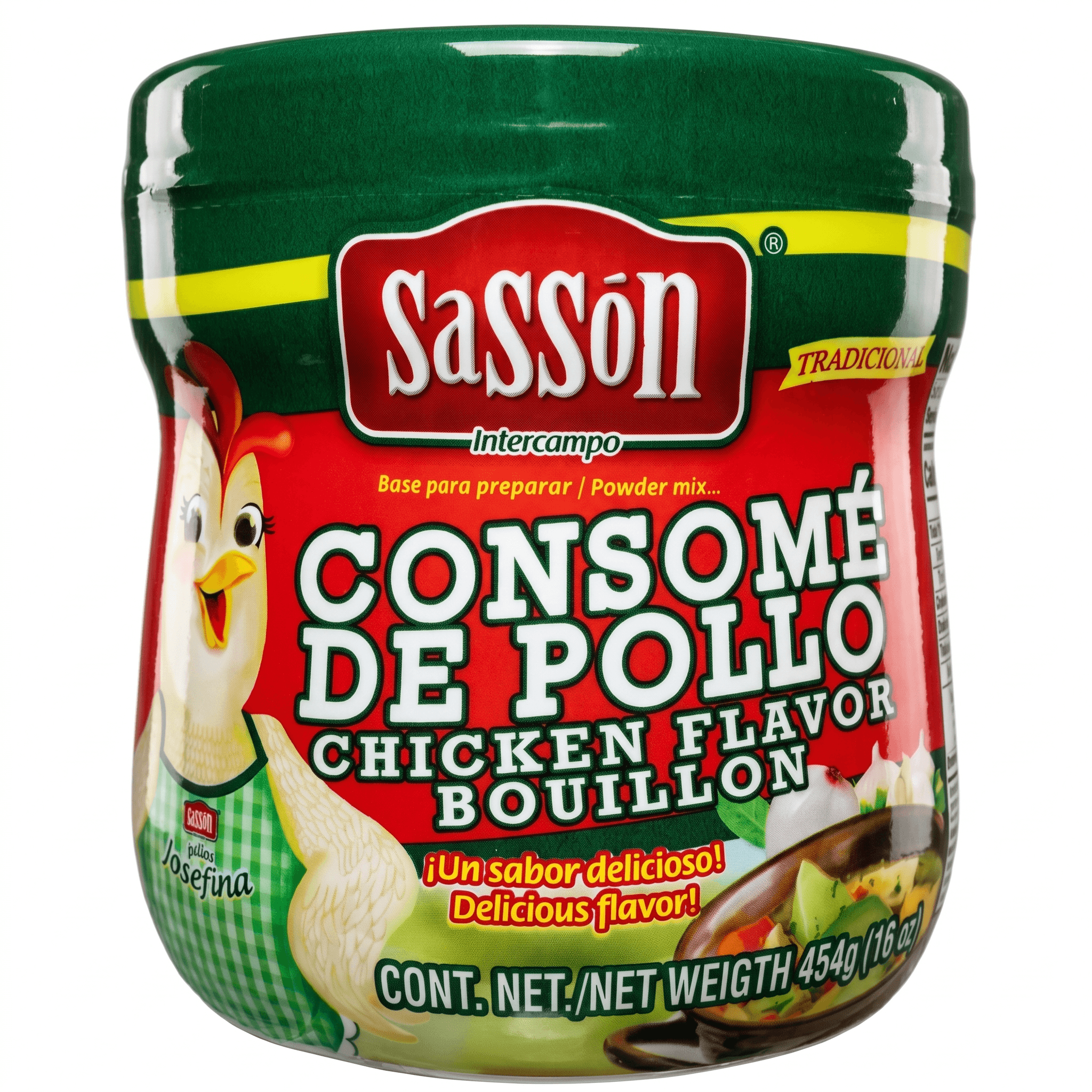 SASSON TRAD CHICKEN BOUILLON 12X16.01OZ - La Fe Foods