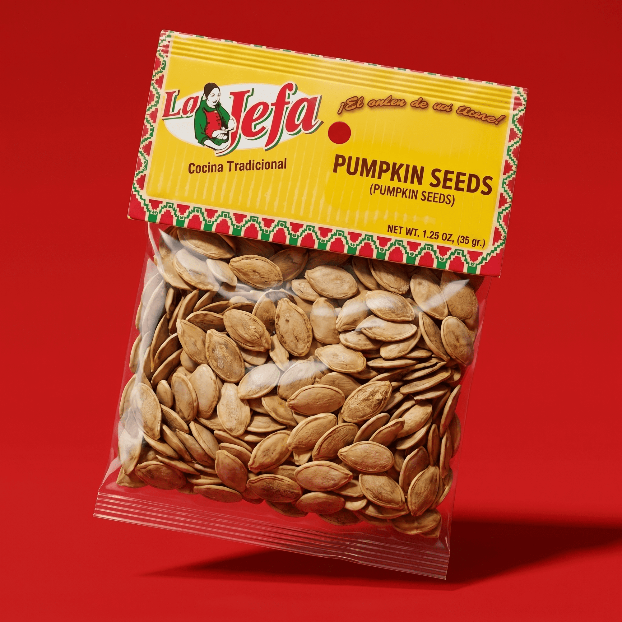 LA JEFA SEMILLAS DE CALABAZA ENT 12/2 oz - La Fe Foods