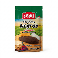 SASSON REFRIED BLACK BEANS 12X35OZ - La Fe Foods