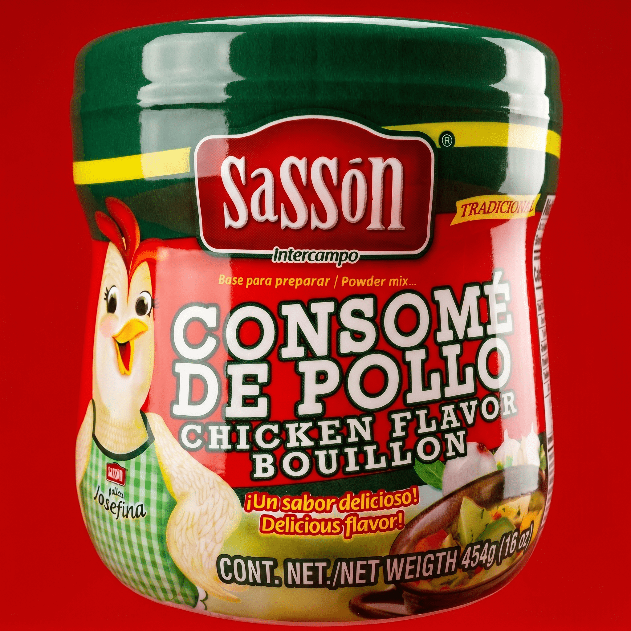 SASSON TRAD CHICKEN BOUILLON 12X16.01OZ - La Fe Foods