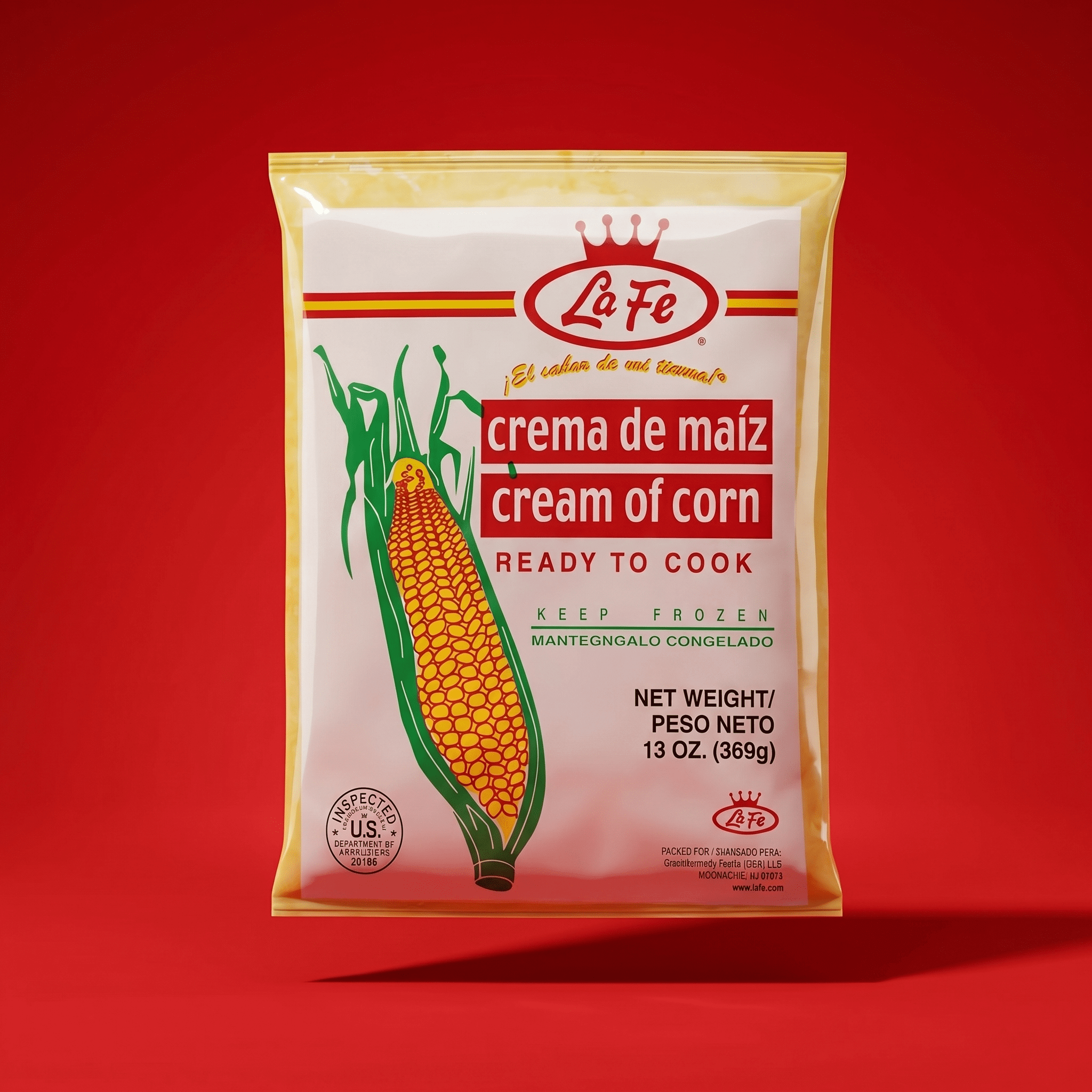 LA FE CREAMED CORN 12/13 OZ - La Fe Foods