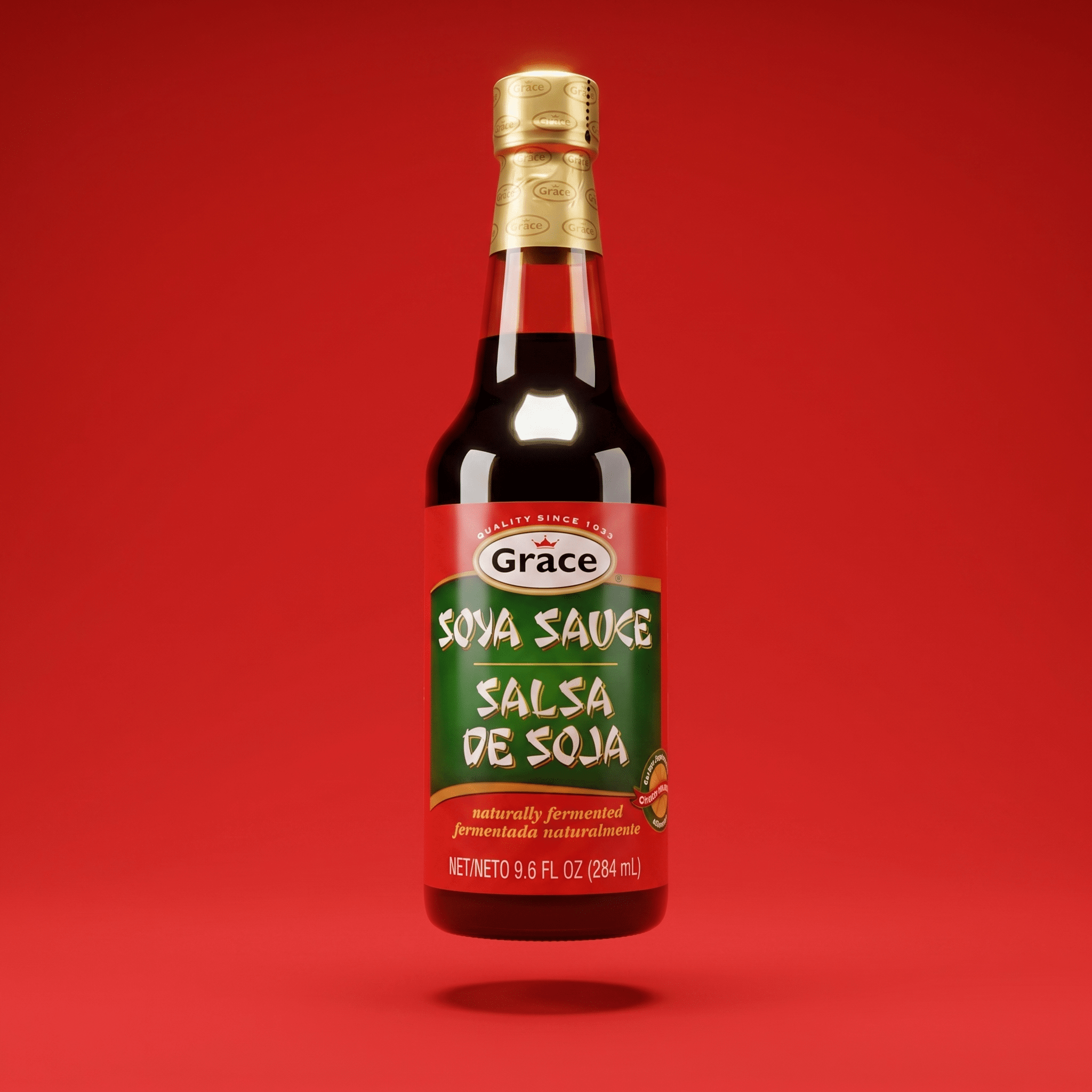 GRACE SOYA SAUCE 12x9.6 FL OZ - La Fe Foods