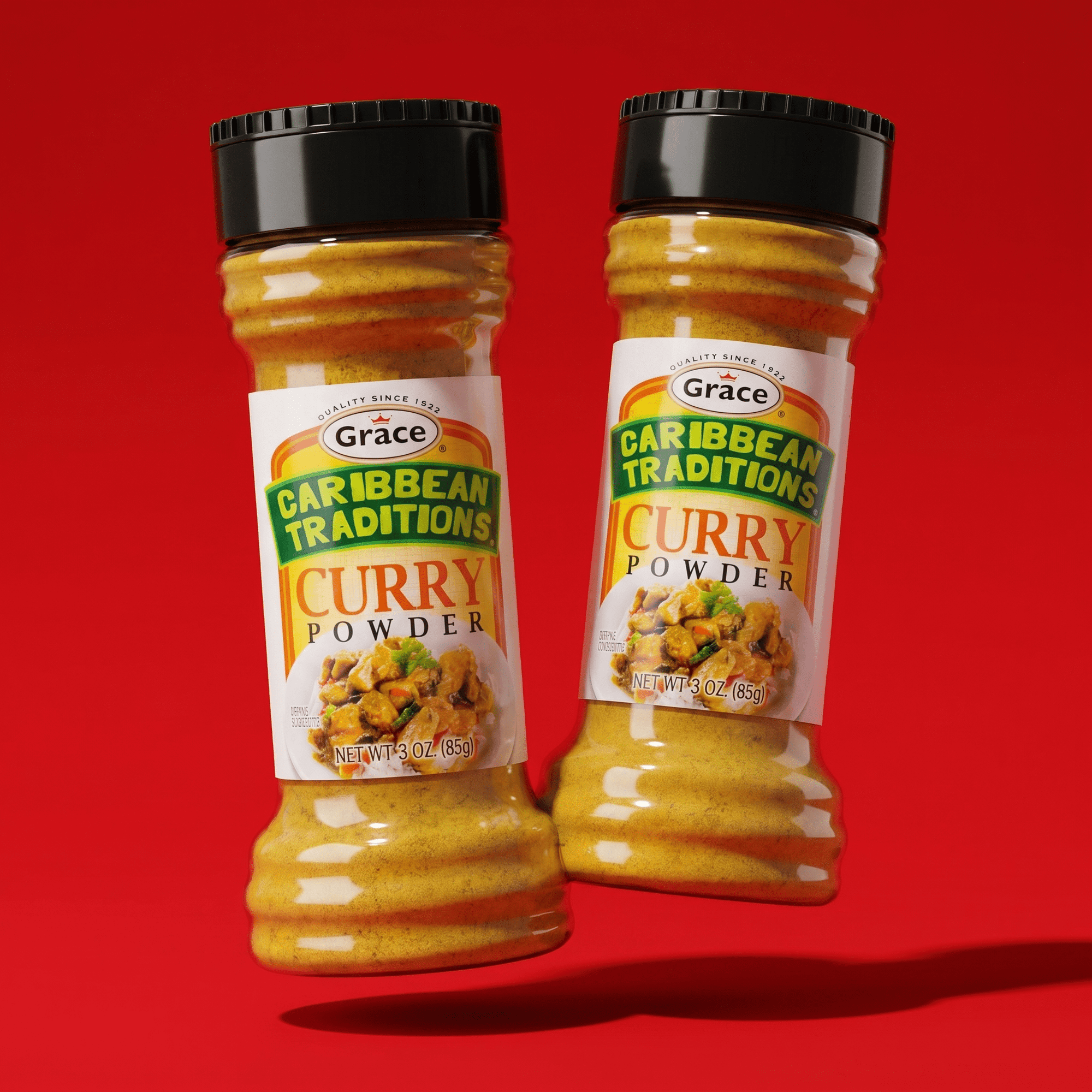Grace Caribbean Traditions Curry Powder 12X3oz - La Fe Foods