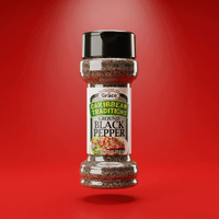 Grace Caribbean Traditions Black Pepper 12X3 oz - La Fe Foods