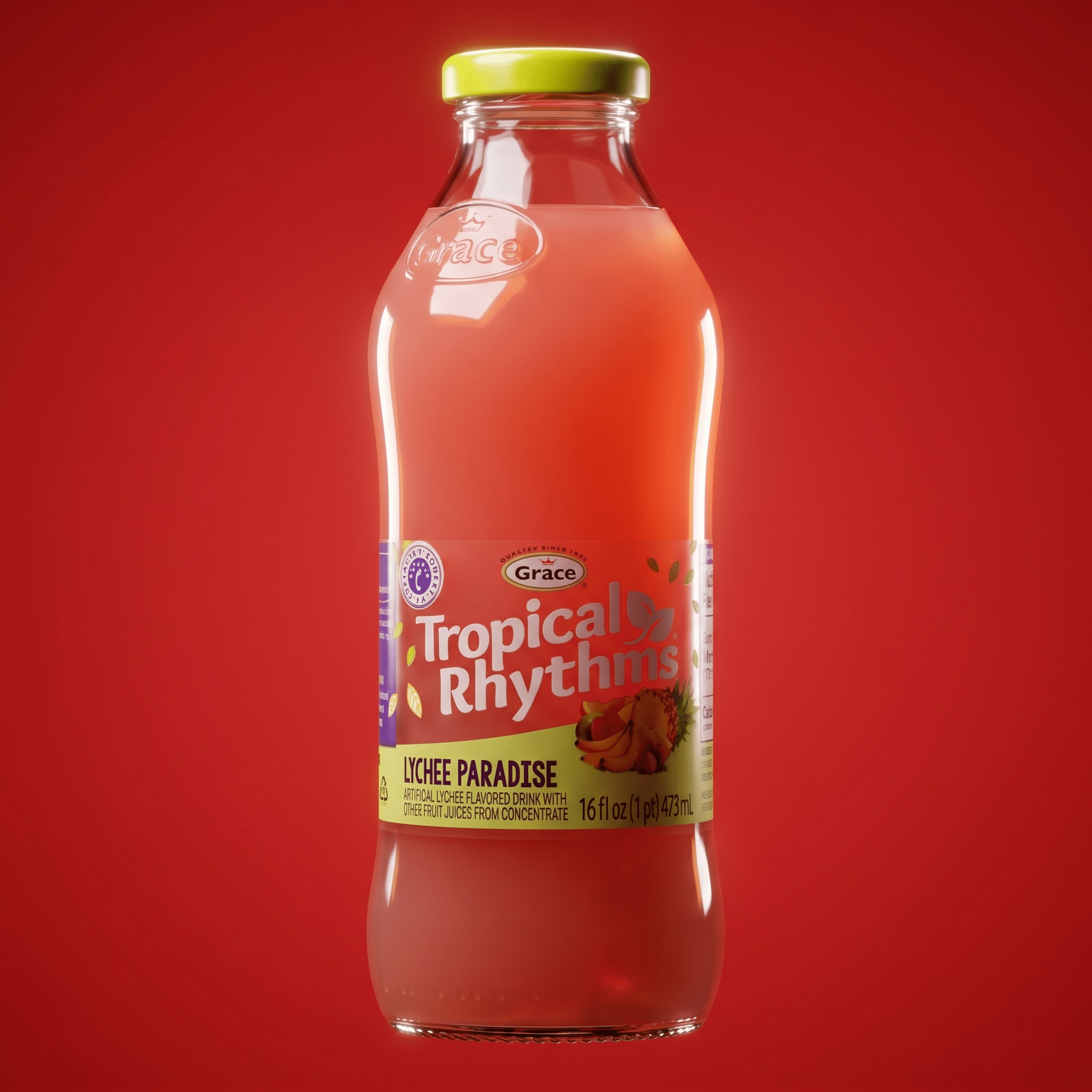 Tropical Rhythms Lychee Paradise 12X16 oz - La Fe Foods