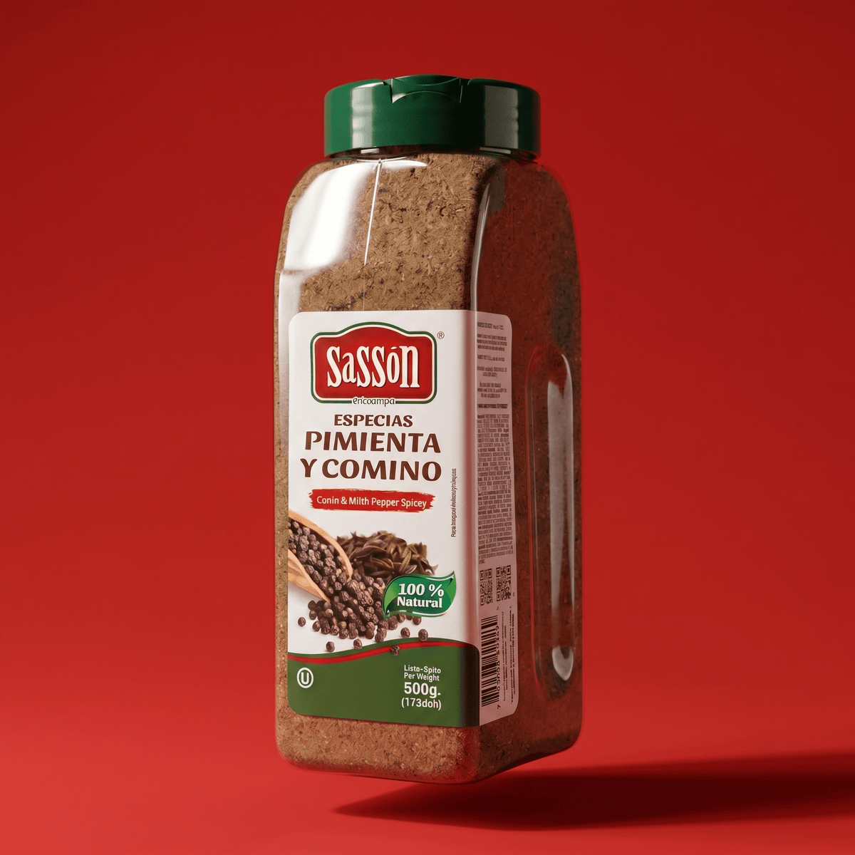 SASSON BL. PEPPER/CUMIN SPICES 6X17.64OZ - La Fe Foods