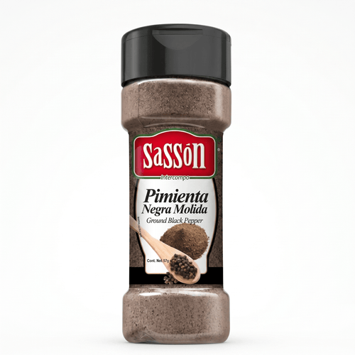SASSON BLACK PEPPER POWDER 12X1.94OZ - La Fe Foods