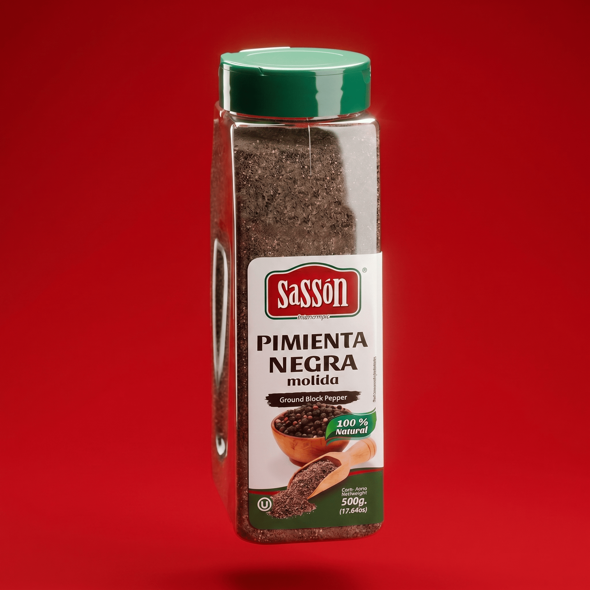 SASSON GROUND BLACK PEPPER 6X17.64OZ - La Fe Foods