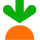 Fresh carrot icon representing quality Latin food products from La Fe foods and mercados latinos in the USA.