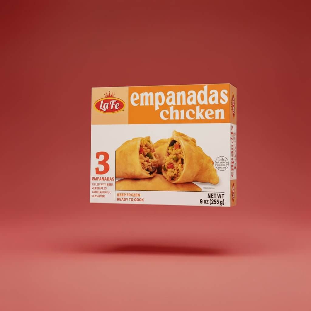 la fe chicken empanadas frozen snack

