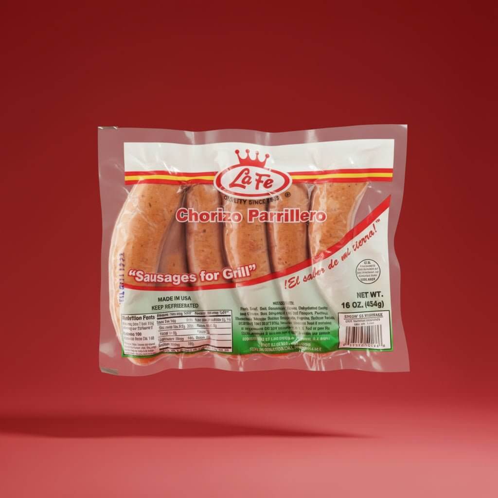 la fe chorizo parrillero 1lb sausage
