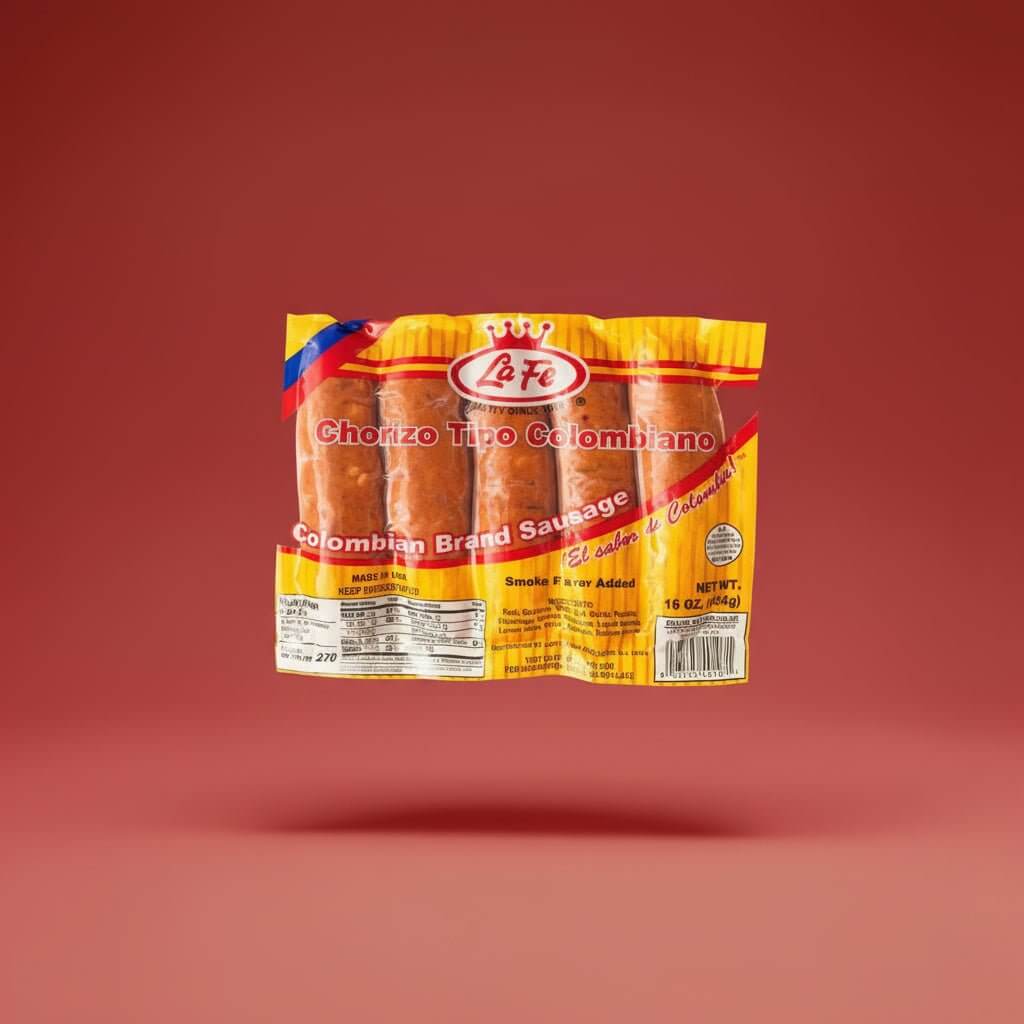 la fe colombian chorizo sausage 1lb
