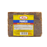 Fela Panela 100% brown cane sugar, a quality product for authentic Latin cooking, perfect for adding tropical flavors.