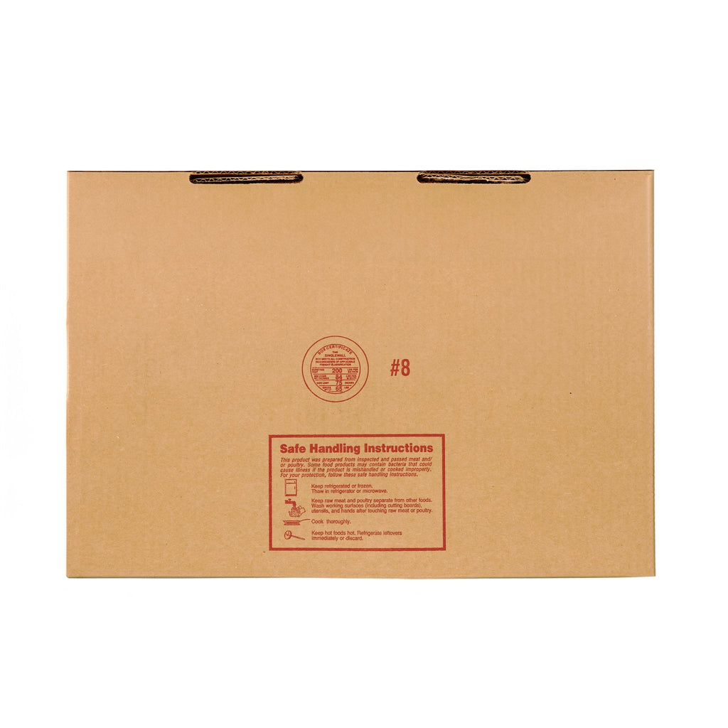 LAFE CARAMINOLA box with safe handling instructions for fresh Latin food products.