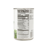 Nutrition facts label for La Fe VEg-1 cut green beans, showcasing healthy, quality latin food options.