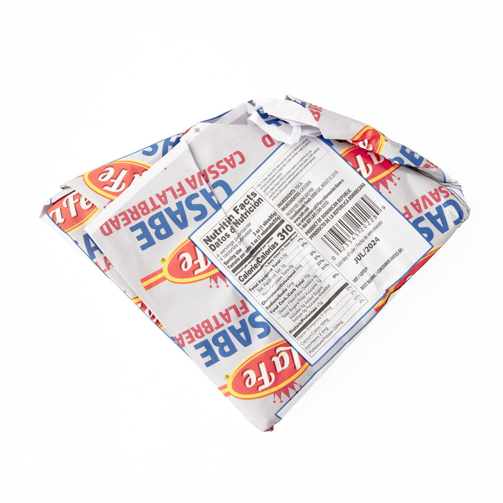 LAFE CASABE LARGE package showcasing gluten-free, vegan Latin snack with fresh tropical flavors.