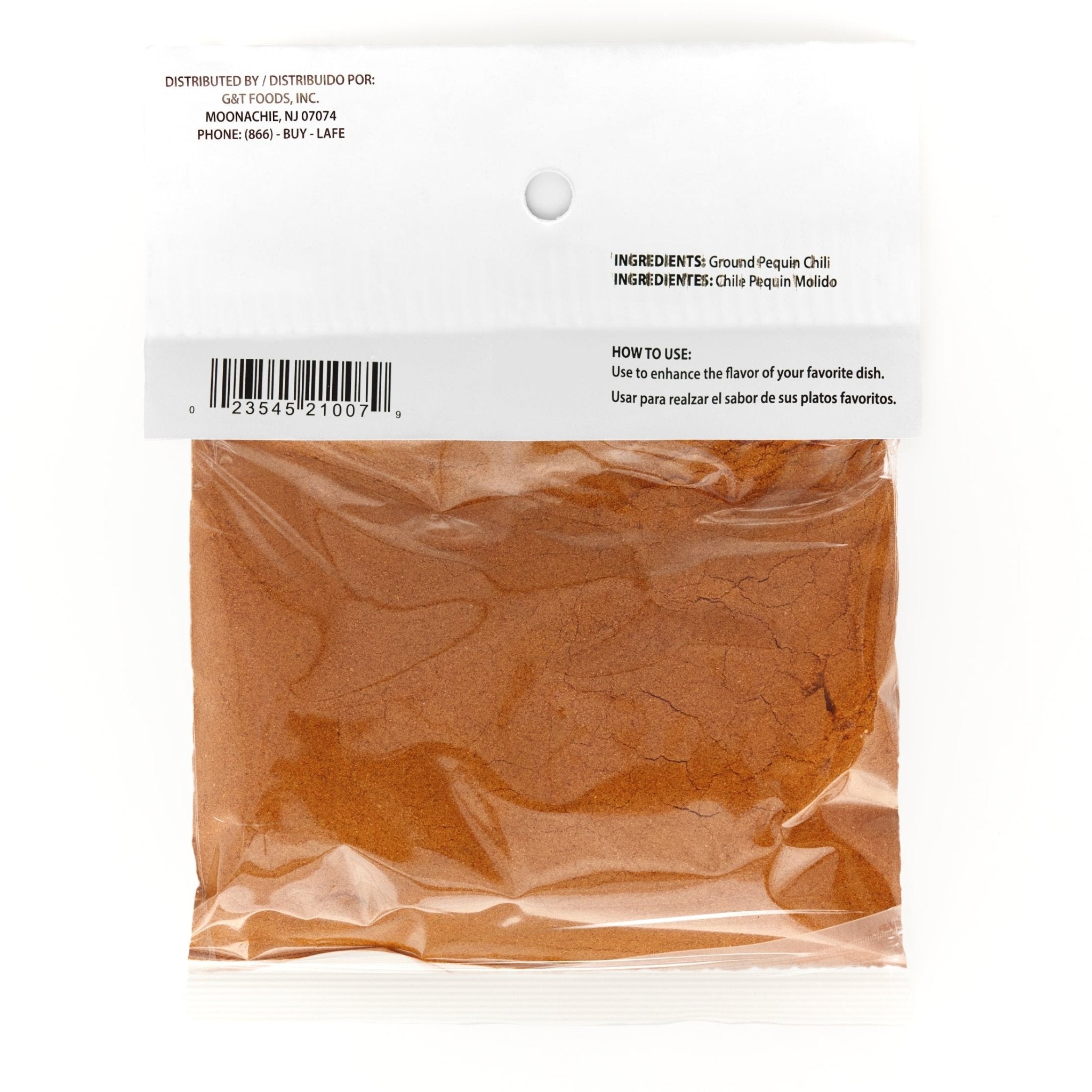 LA JEFA Chile Pequin Molido package, a quality Latin food product for authentic Latin American flavors.