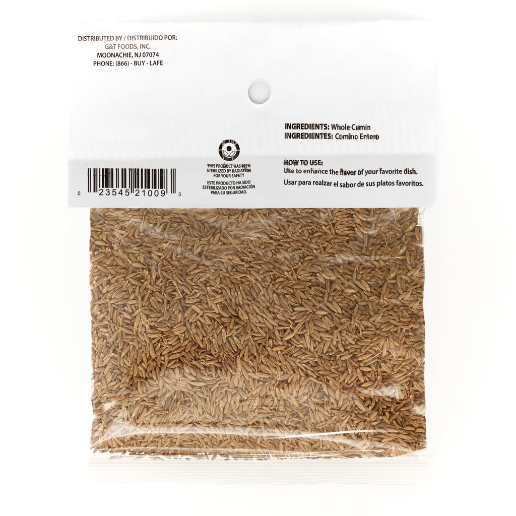 LA JEFA COMINO-ENTERO 12/1.25 OZ, whole cumin seeds for authentic Latin flavors in cooking.