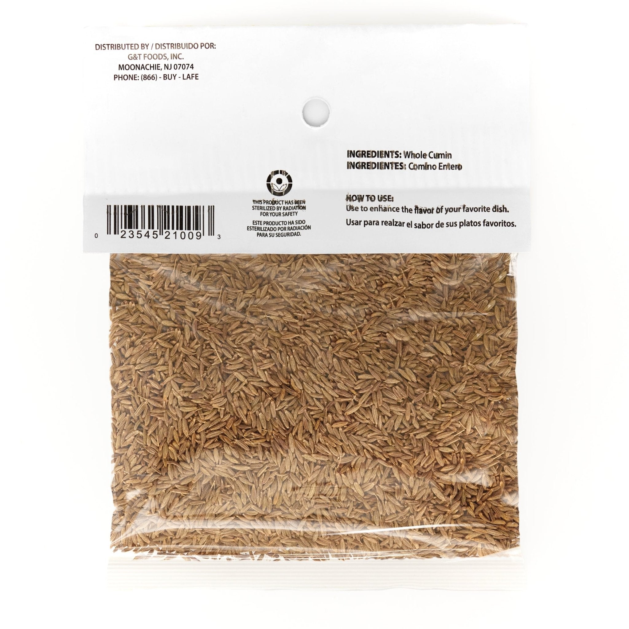 LA JEFA COMINO-ENTERO 12/1.25 OZ, whole cumin seeds for authentic Latin flavors in cooking.