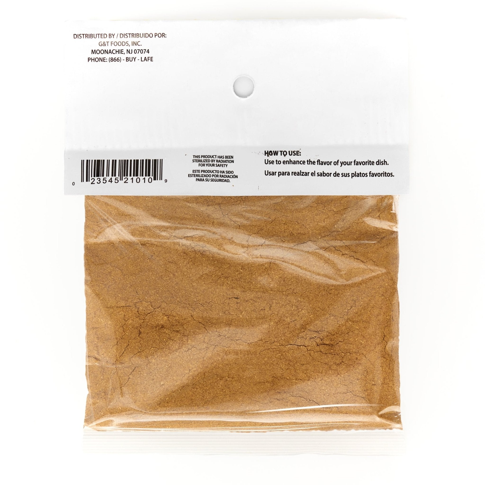 LA JEFA COMINO-MOLIDO spice packet, perfect for enhancing flavors in Latin food dishes.