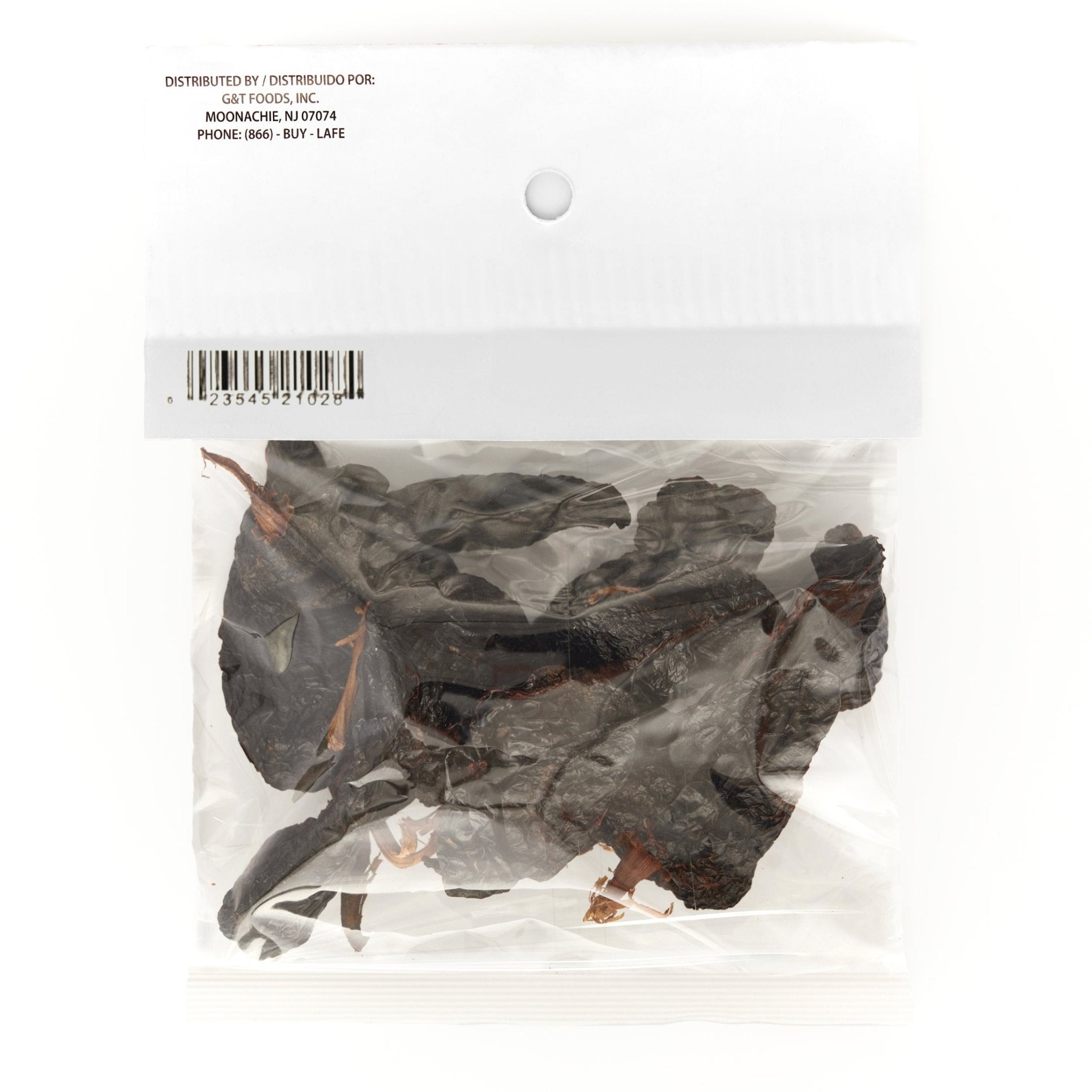 LA JEFA CHILE ANCHO in a clear package, perfect for authentic Latin recipes and enhancing flavors.