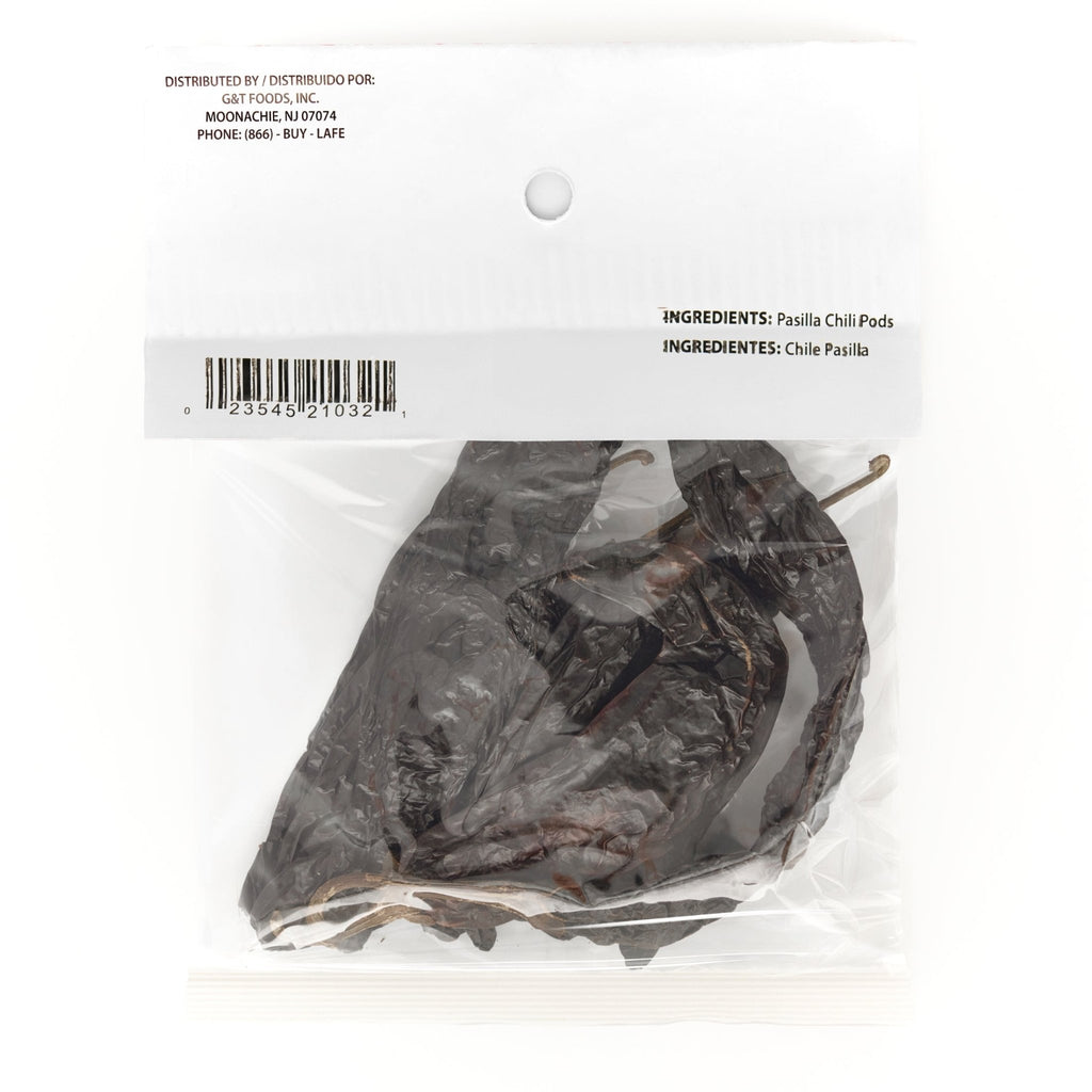 LA JEFA CHILE PASILLA 12/3 oz, organic dried pasilla chiles, perfect for authentic Latin recipes and spices.