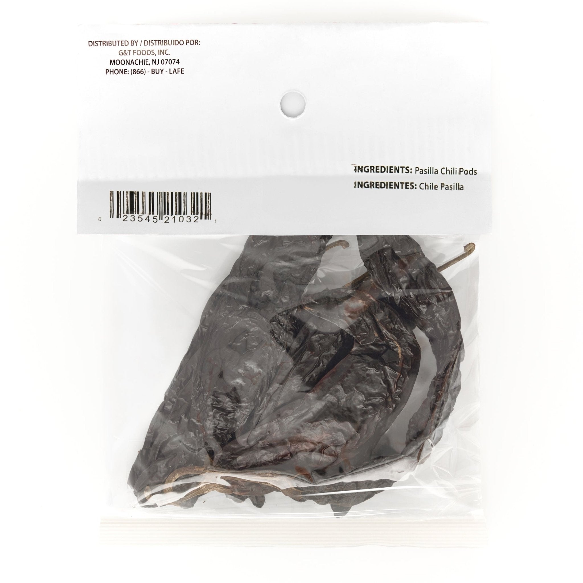 LA JEFA CHILE PASILLA 12/3 oz, organic dried pasilla chiles, perfect for authentic Latin recipes and spices.