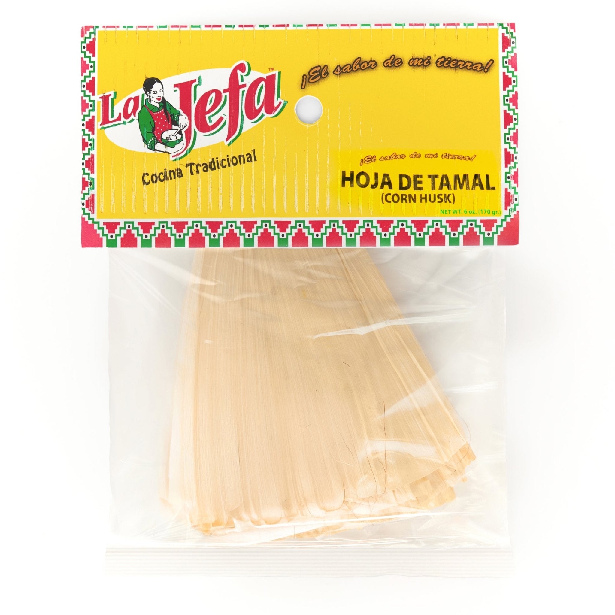 LA JEFA HOJA DE TAMAL corn husks for authentic Mexican tamales, perfect for quality Latin food at home.