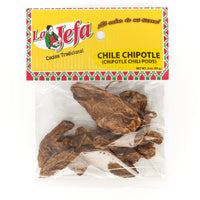 La Jefa Chile Chipotle spice, 3 oz package, perfect for authentic Latin cuisine and adding smoky flavor to dishes.