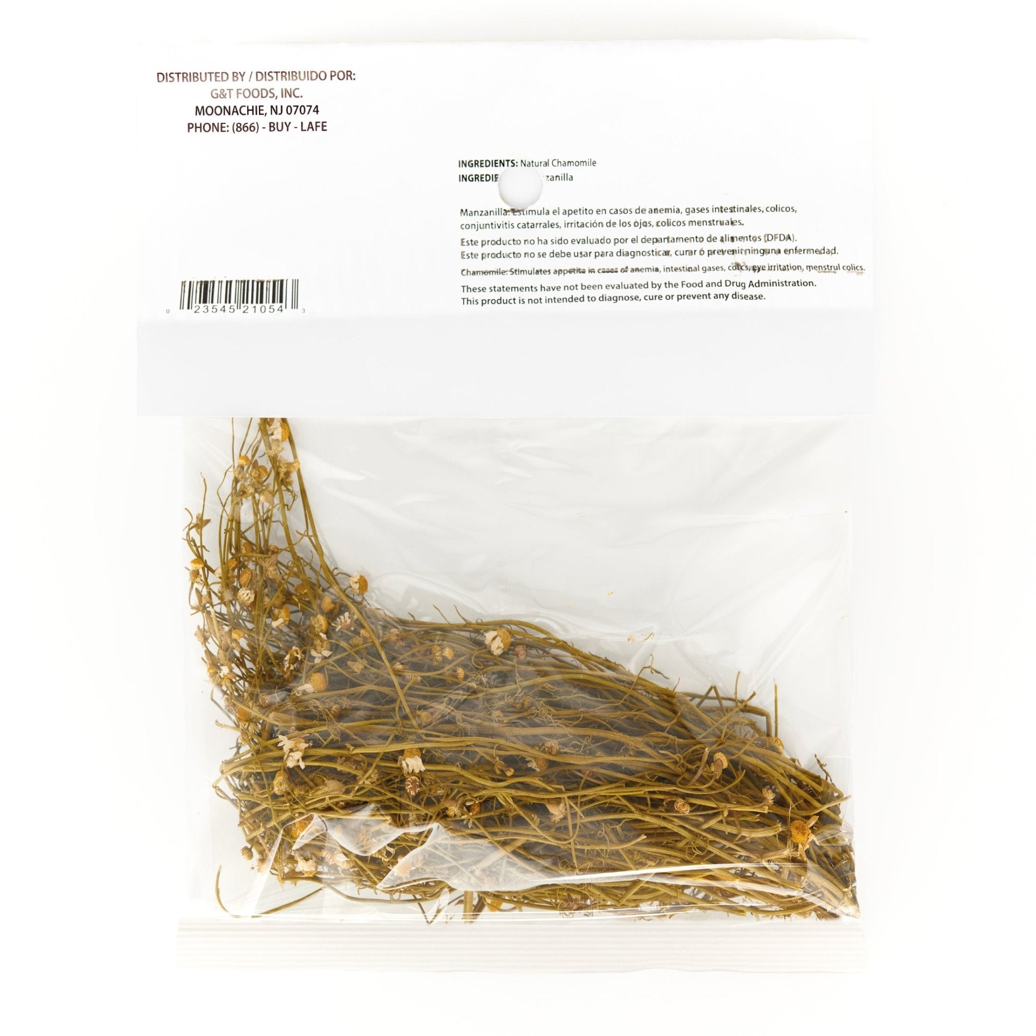 LA JEFA Manzanilla En-Rama premium quality tea packaging, perfect for authentic Latin flavors and fresh Latin food experiences.