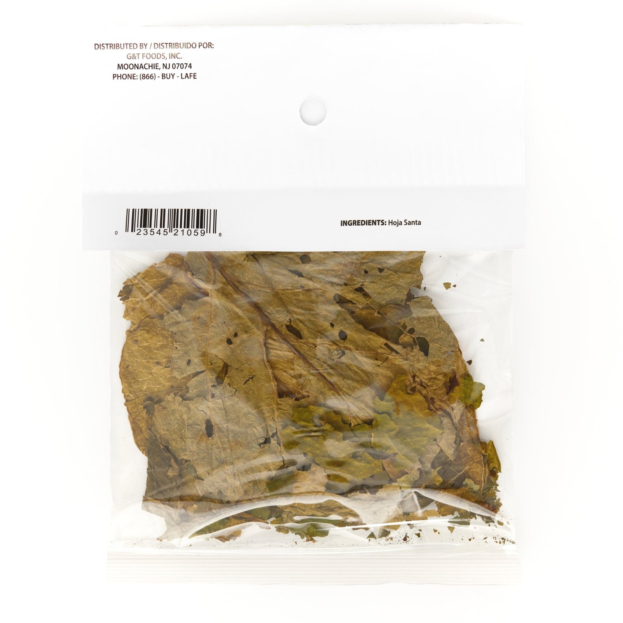 LA JEFA Hoja Santa 12/0.025 oz bag, authentic ingredient for flavorful Latin dishes, perfect for home cooks and chefs.
