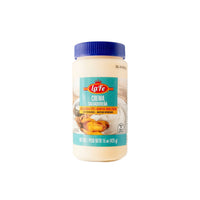LA FE Crema Salvadoreña 15oz, rich and creamy Salvadoran dairy product for authentic Latin flavors.